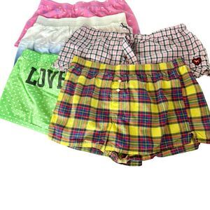 Victoria’s Secret PINK “University of PINK” Boxer Shorts 5-Piece Set